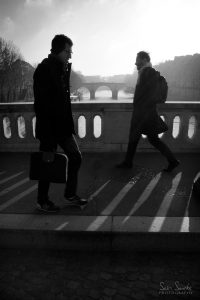 Crossing the Seine, Paris, 2017